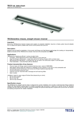TECEdrainline Chassis datasheet