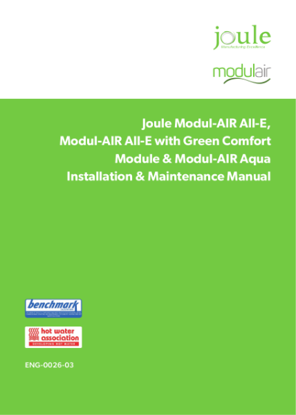 Modul-AIR All-E with Green Comfort - Installation & Maintenance Manual