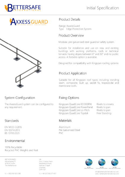 AxxessGuard Initial Specification