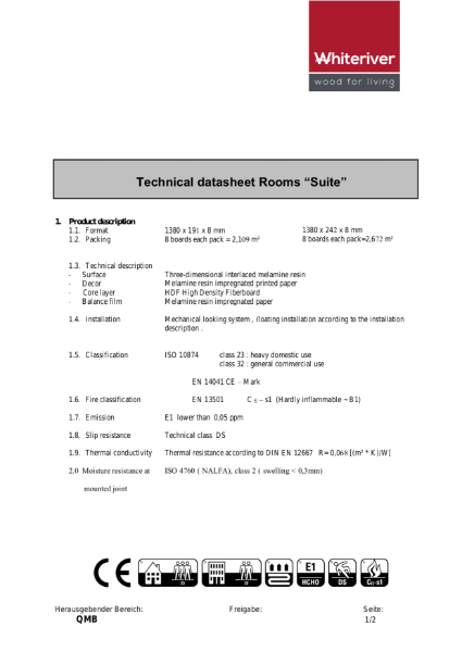 8mm Rooms Aqua Suite 4V Spec Sheet