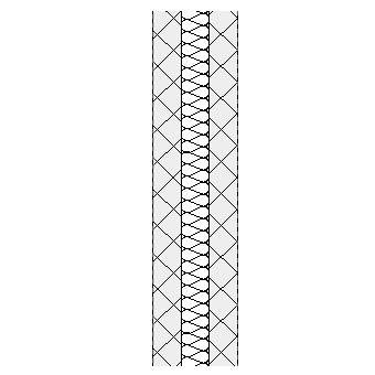 Concrete block cavity wall with full fill insulation