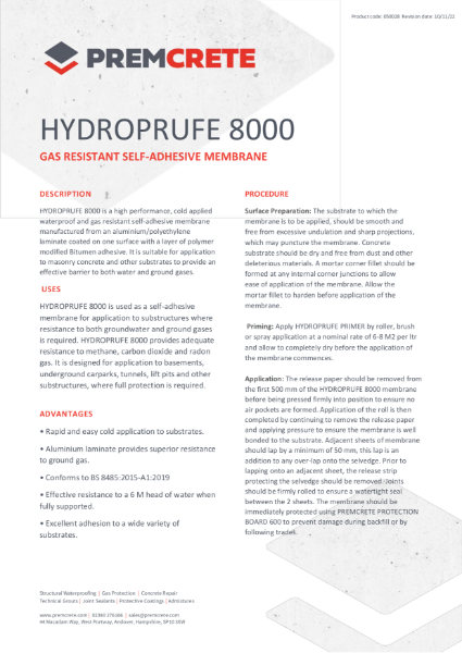 Hydroprufe 8000 TDS