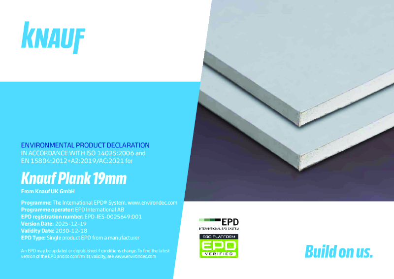 Knauf Plank EPD