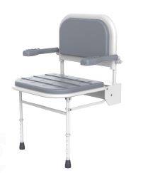I.Care Shower Chair With Back Rest Arm And Leg (Grey)