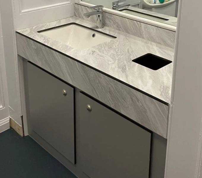 Vanity for Inset Basins - Bespoke Vanity Units