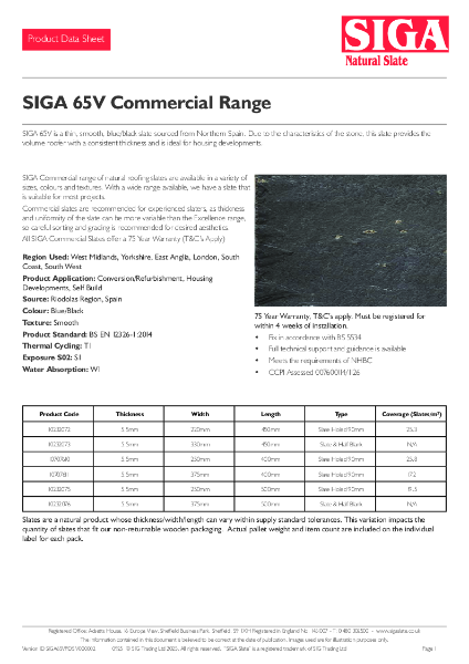 SIGA 65V PDS Sept 2025 V2