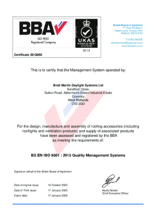 Certificate 20/Q066