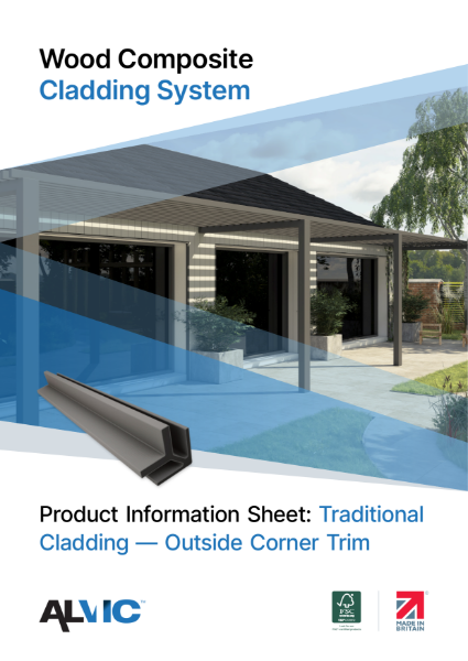 Product Information Sheet: Outside Corner Trims - Traditional Composite Cladding System