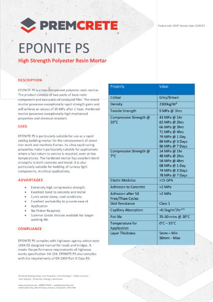 Eponite PS TDS