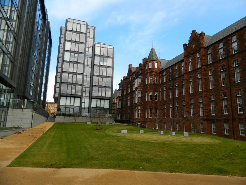 Podium Landscaping, Roofdrain & Advanced Turf System, Edinburgh Quartermile, UK