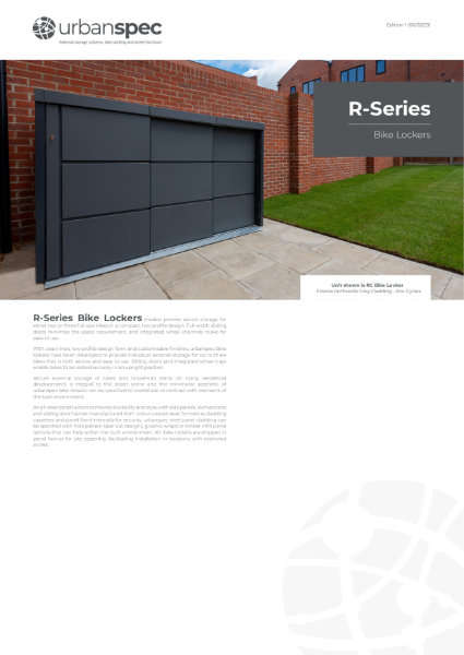 R-Series Bike Lockers  Data Sheets