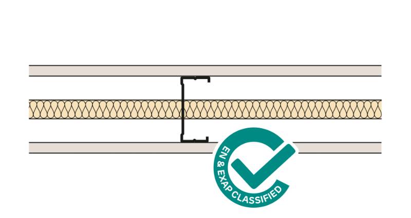 Siniat Single Frame Metal Stud Partition CS90R-15St-25G - Metal Stud Partitioning