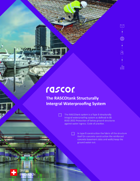The RASCOtank Structurally Integral Waterproofing System