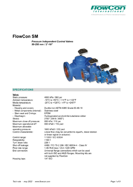 FlowCon High Flow Green.3 Threaded PICV | NBS Source