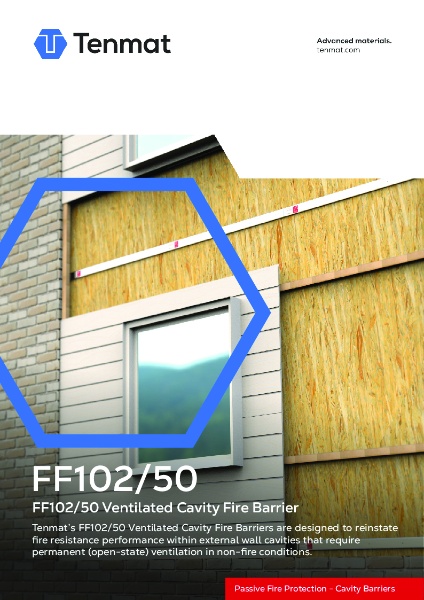 FF102/50 - Ventilated Cavity Fire Barrier - Datasheet