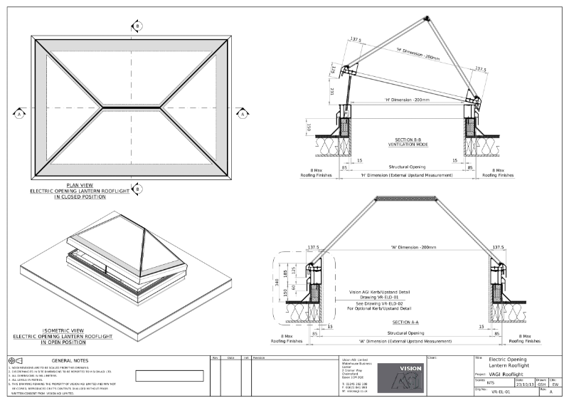 Electric Opening Roof Lantern Next Generation Rooflights NBS Source