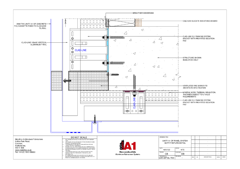 Unity A1 DF-03 Technical Drawing