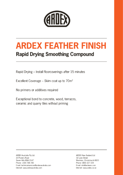 ARDEX Feather Finish