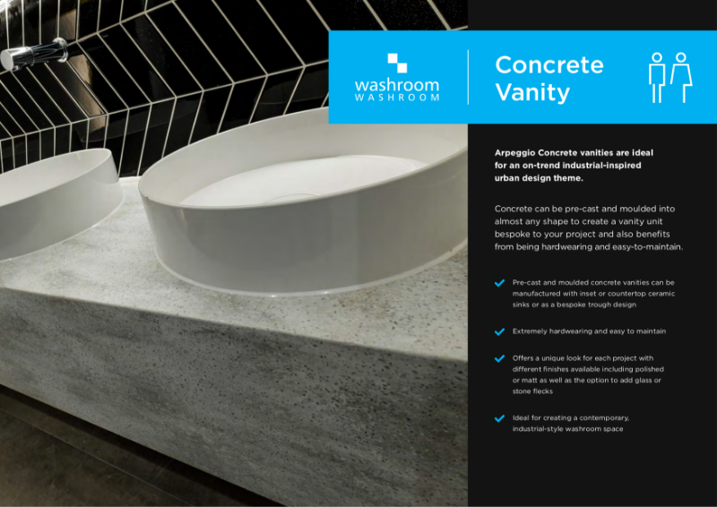 Arpeggio concrete vanity