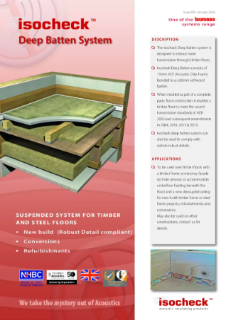 Isocheck Deep Batten - Data Sheet v4.9