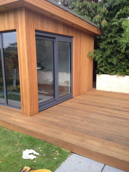 Makeover for a Cedar Clad Garden Office and Gym