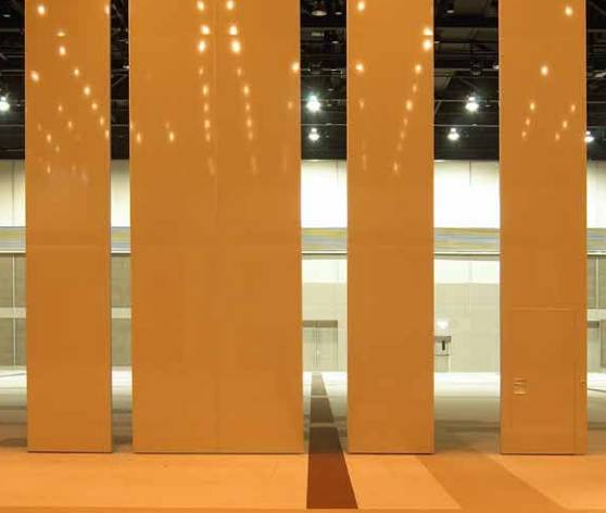 Auditorium Hall - MG100 4-12 mtr High Top Hung Movable Acoustic Wall