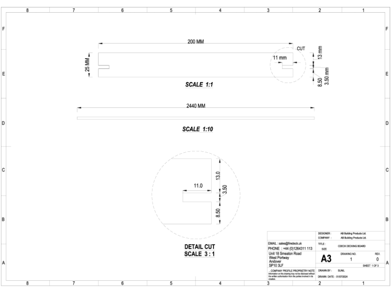 CDECK CAD Drawing