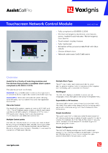 ViAC-ACT-W Datasheet