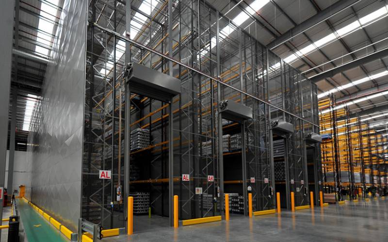 Steel and Mesh Partitioning at TJ Morris Automated Warehouse in Amesbury