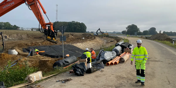 Flexibla geomembraner säkerställer effektiv dagvattenhantering
