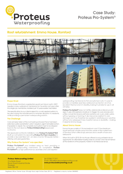 Case Study - Proteus Pro-System® - Emma House