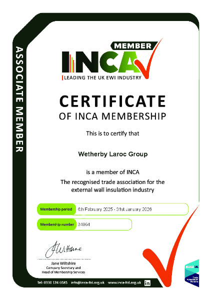 INCA External Wall Insulation Membership