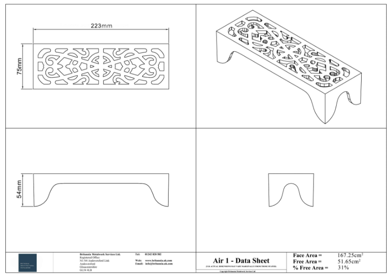 Air 1 Air Brick Datasheet