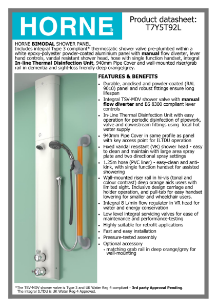 Dual Mode (Manual Diverter) Shower - T7Y5T92L