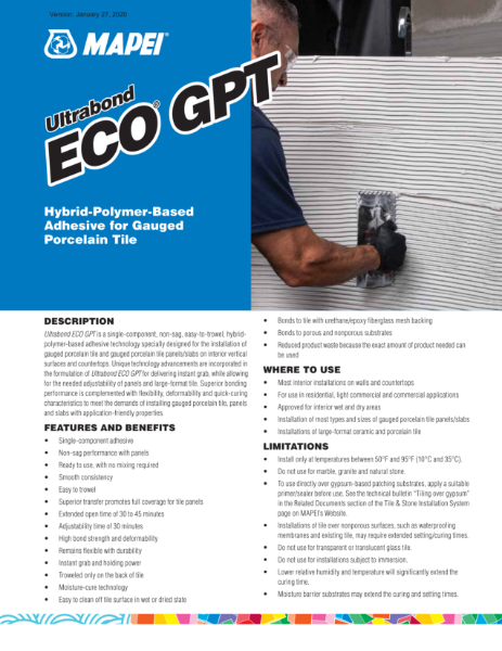 Ultrabond ECO GPT