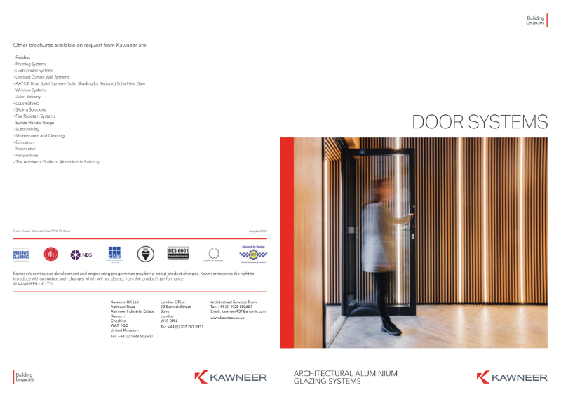 Kawneer Door Systems Brochure