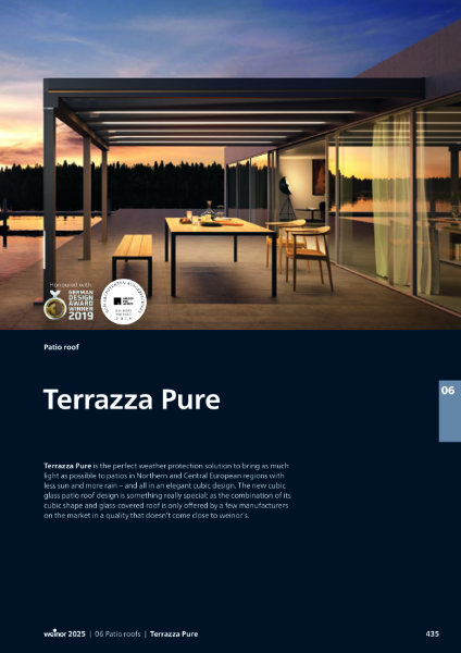 Weinor Terrazza Pure technical folder