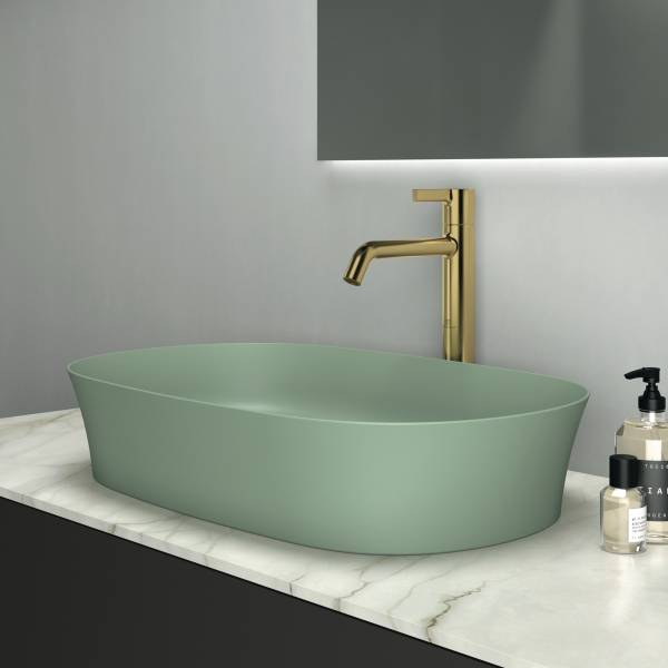 Ideal Standard Ipalyss 60cm Oval Vessel Washbasin With Overflow