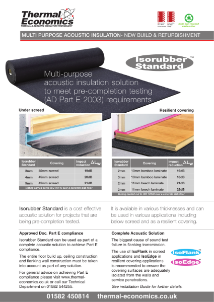IsoRubber Standard brochure