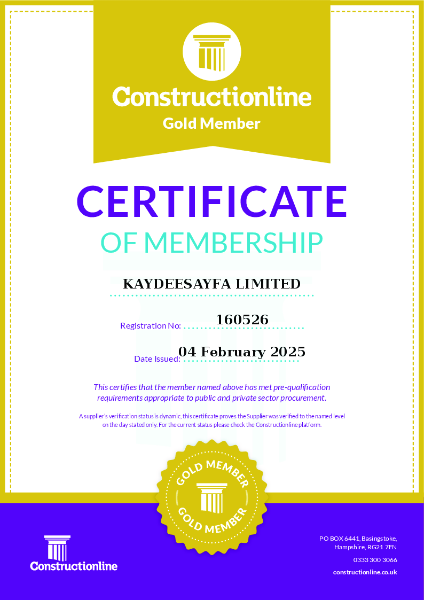 Constructionline - Certificate of Membership