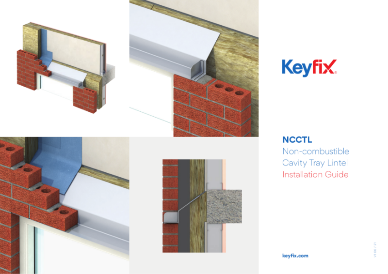 Keyfix Non-combustible Cavity Tray Lintel Installation Guide