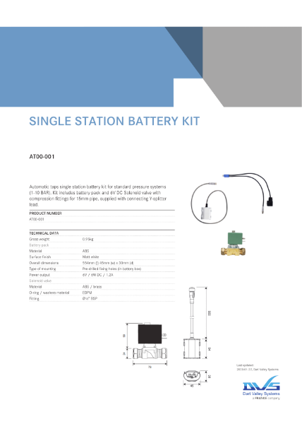 Single station battery powered kit AT00001