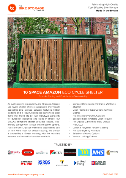 Amazon Eco Shelter Information Sheet