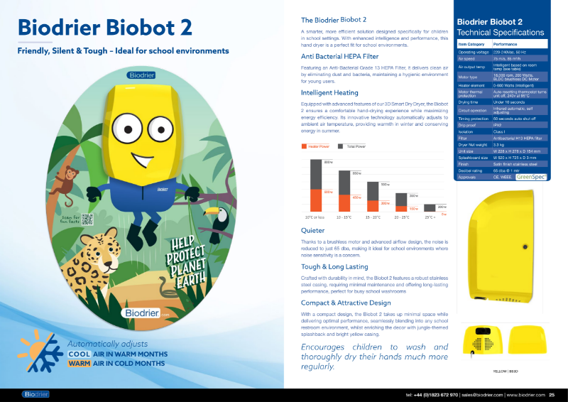 Biodrier Biobot 2 (HD-BB3D) Data Sheet