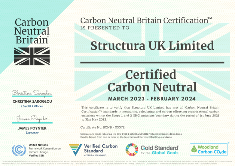 SUK Ltd - Certificate - Carbon Neutral Certification