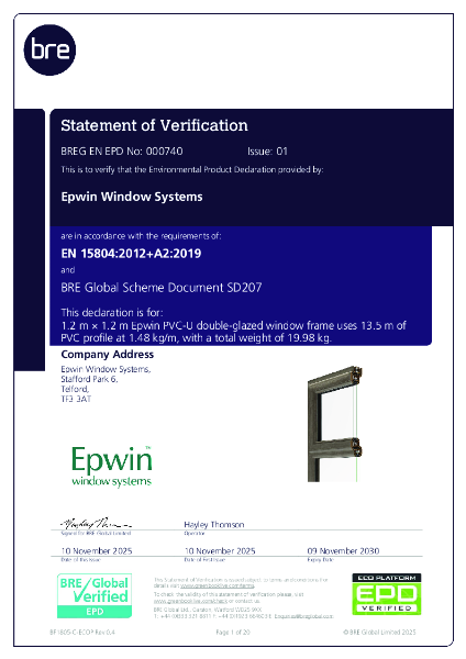 BREG EN EPD No: 000740