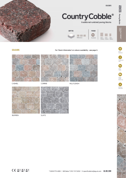 Country Cobble Paving Data Sheet
