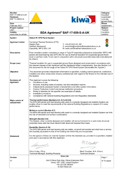 BDA Agreement
