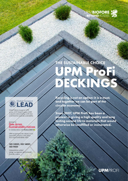 UPM ProFi Composite Decking - The Sustainable Choice
