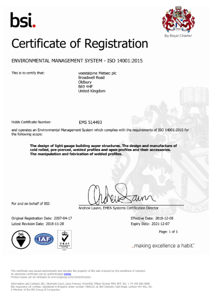 ISO 14001:2015 Environmental Management System